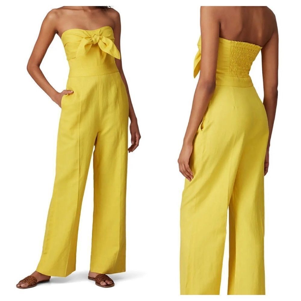 Derek Lam 10 Crosby Alene Tie Front Jumpsuit